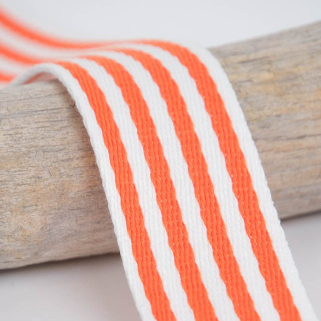 40MM Orange Multi-Stripe Strap - Maison Klem